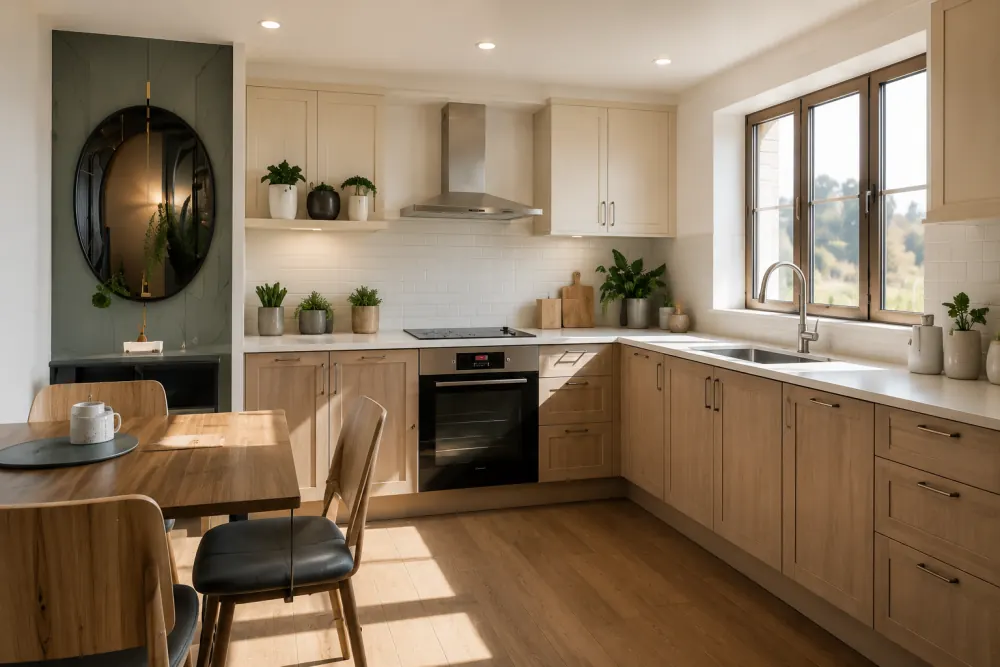 domestic cleaning warm home kitchen interior Scotland clean